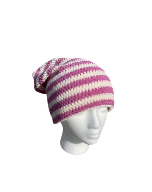 Pink Slouchy Beanie