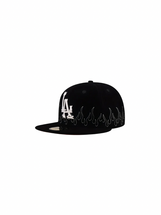 LA Fire Embroidered Fitted Cap