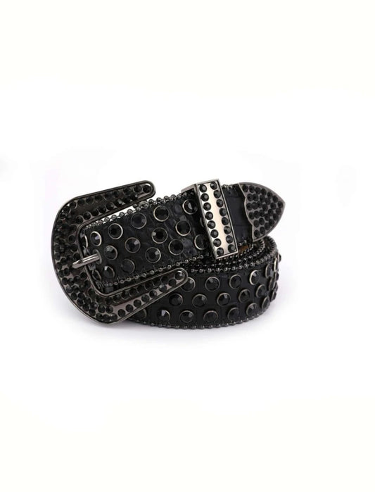 Leather Rhinestone Belts
