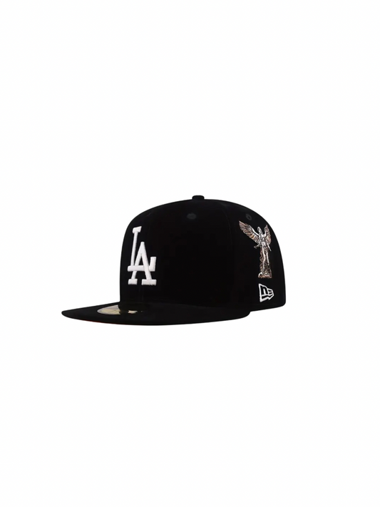 LA Star Embroidered Fitted Cap