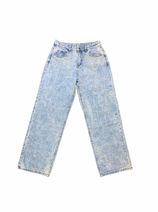 Light Washed Denim Pearl Jeans