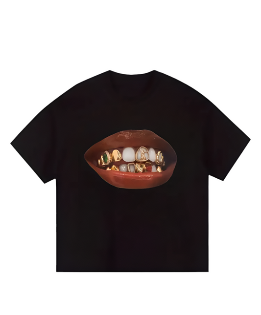 Black Graphic Grill T