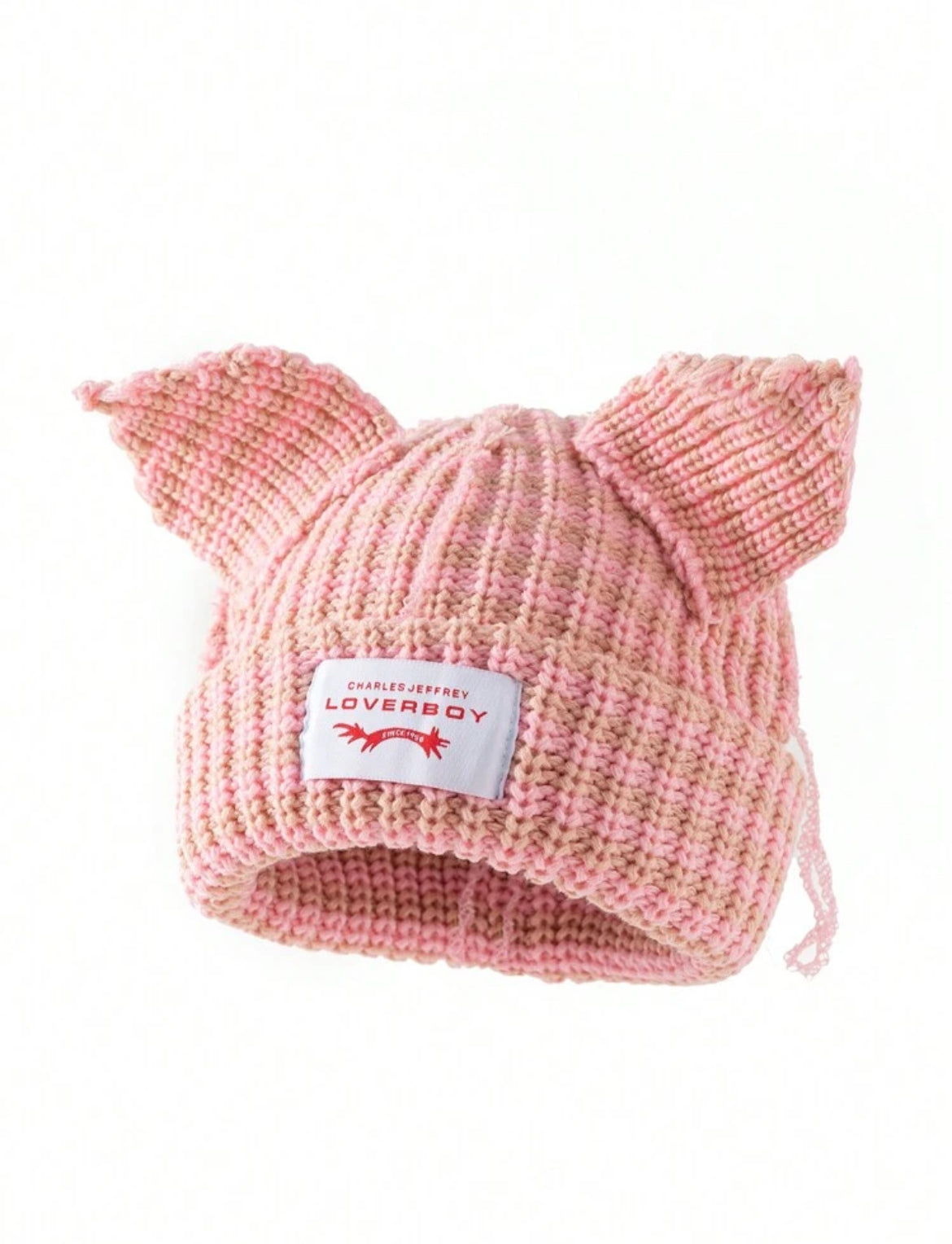 Stripped Netted Ear Beanie