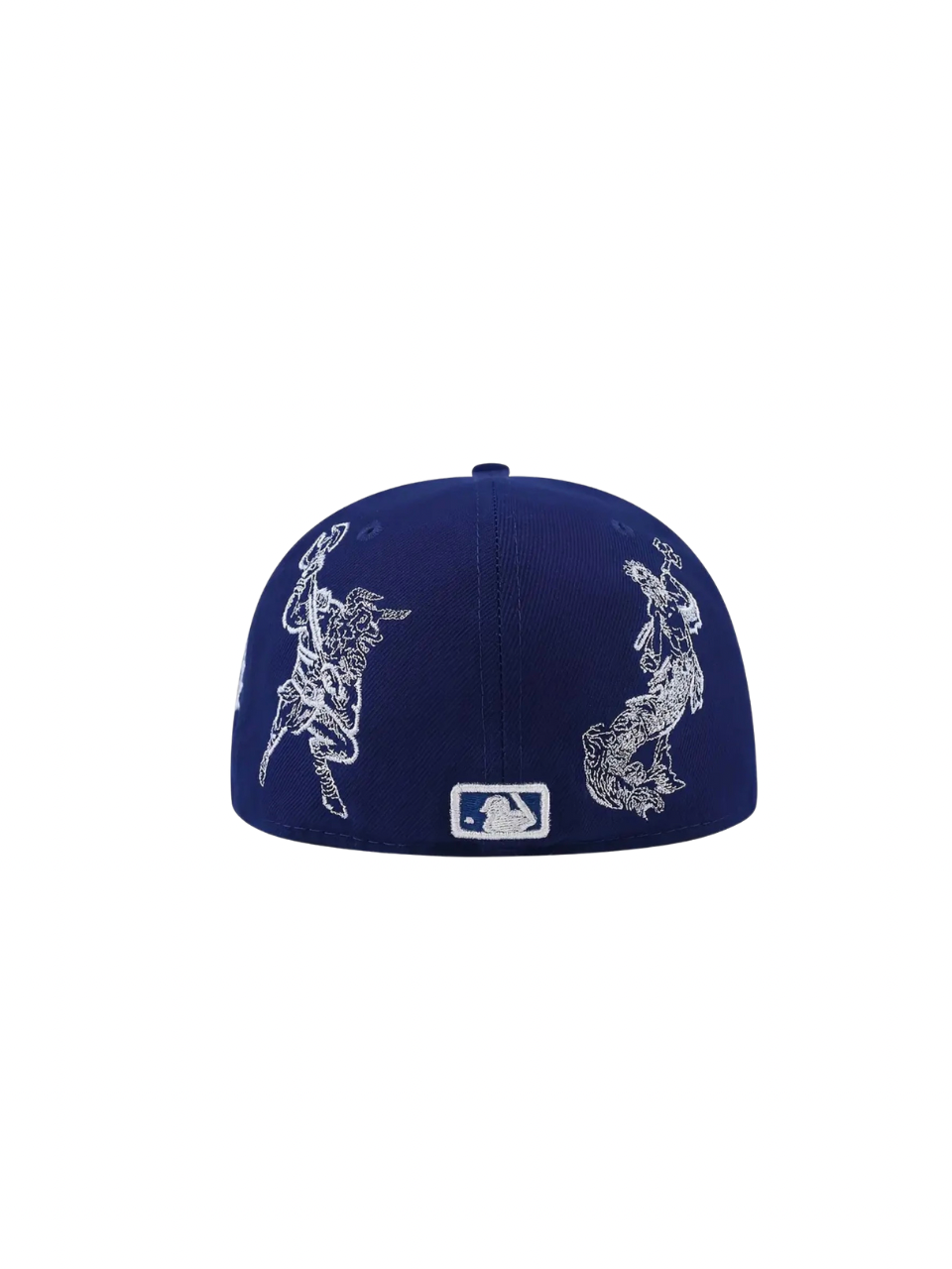 Navy Bule LA Embroidered Fitted Cap
