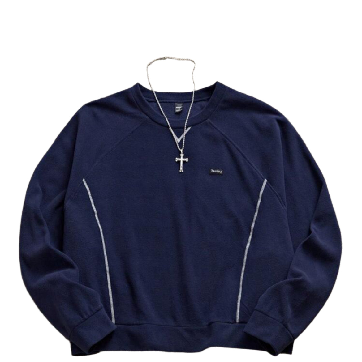 Long Sleeve Sweater X Necklace