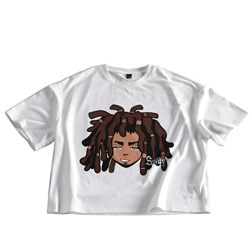 Cropped Cartoon Design T