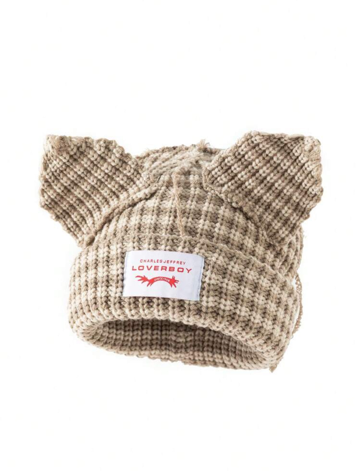 Stripped Netted Ear Beanie