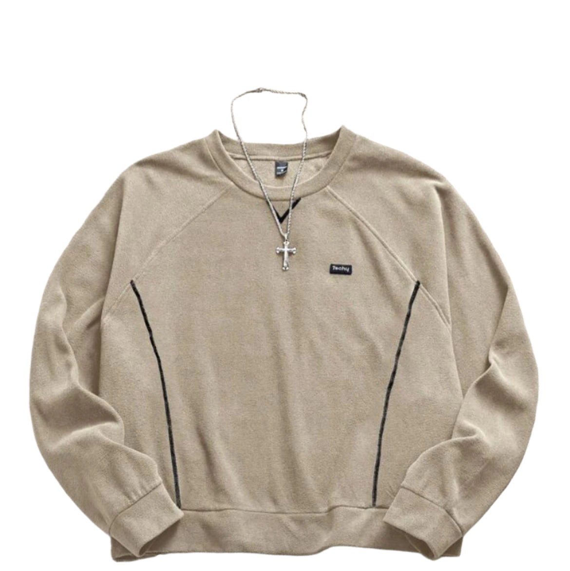 Long Sleeve Sweater X Necklace