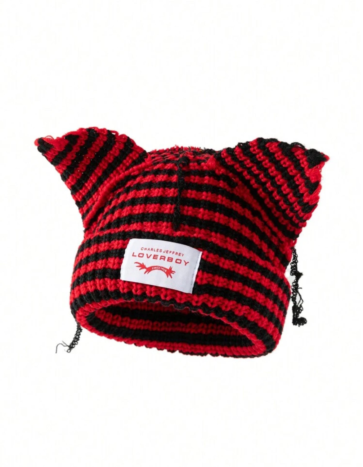 Stripped Netted Ear Beanie