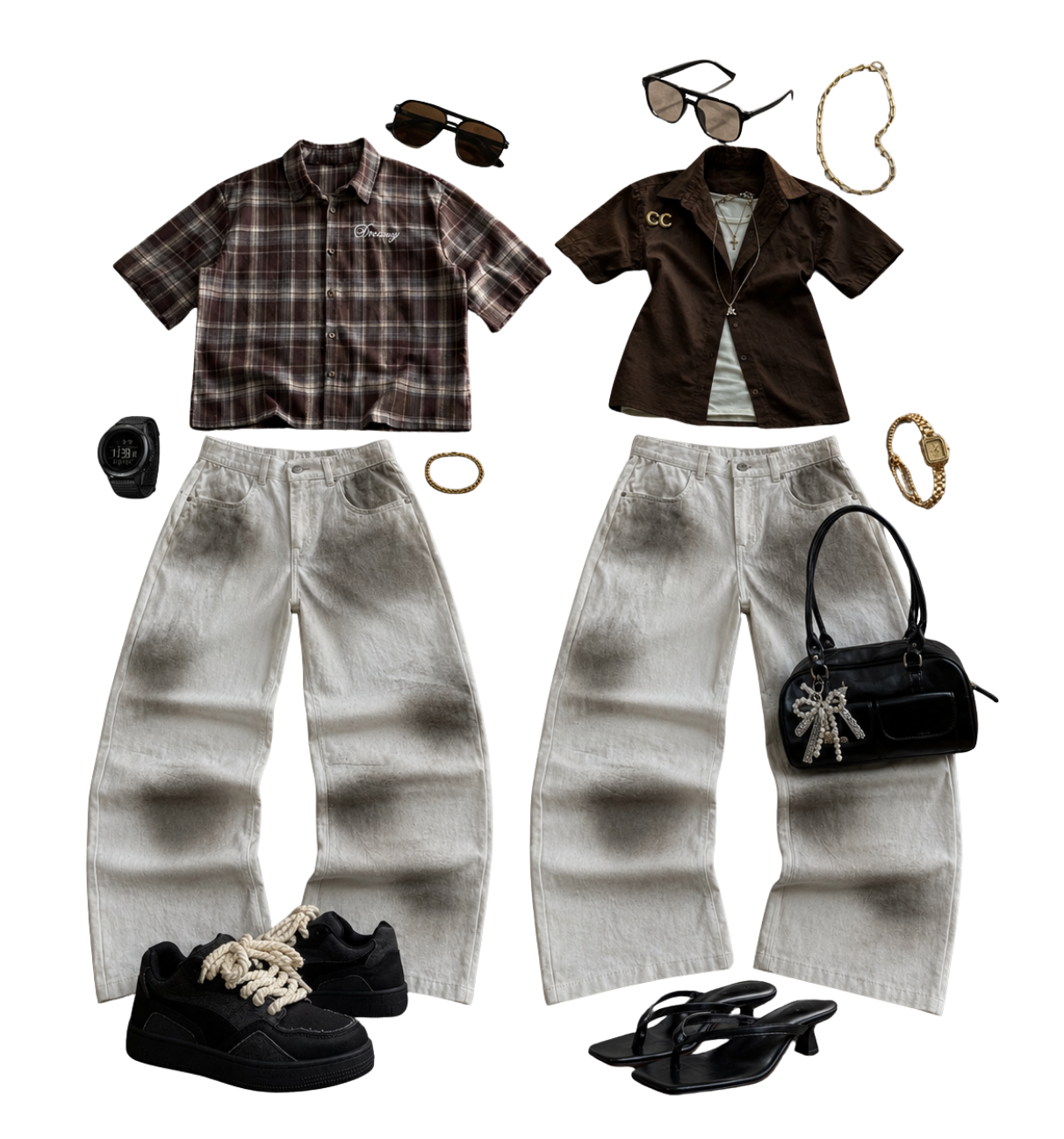 Blush Afterdark Couples Set matching outfit